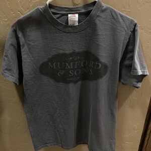 Mumford & Sons European Tour 2010. Graphic Tee - Gray Medium